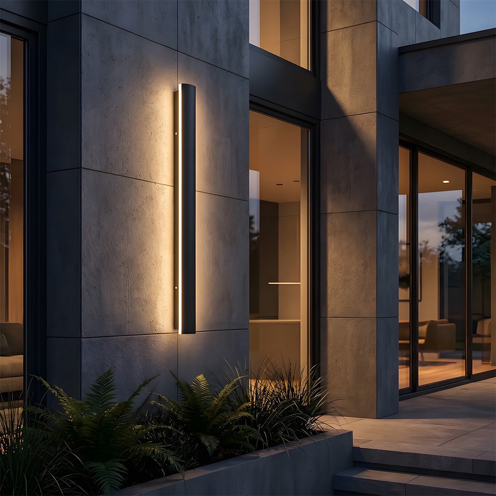 Modern Minimalist Waterproof Outdoor Linear Wall Lamp for Porch