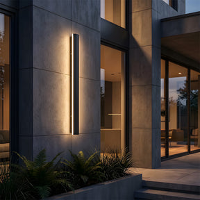 Modern Minimalist Waterproof Outdoor Linear Wall Lamp for Porch