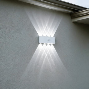 IP65 Modern Up and Down LED PIR Outdoor Wall Light