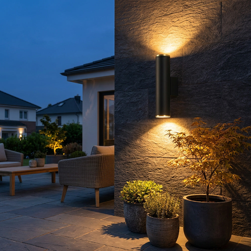 Outdoor Wall Light Waterproof Up and Down Wall Lamp for Patio Entryway