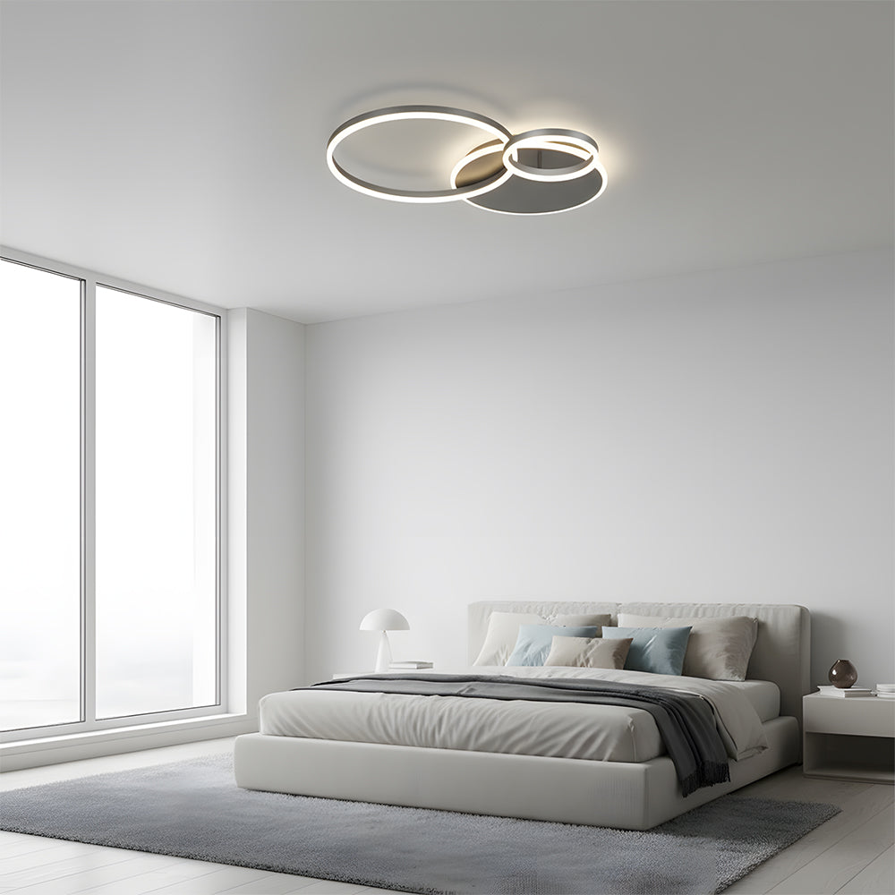 Modern Energy Efficient LED Flush Ceiling Light Fixture for Living Room