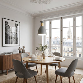 Nordic Wooden Metal Pendant Light Fixture for Kitchen Island