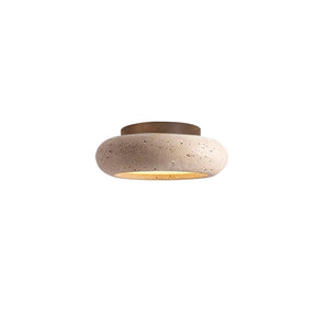 Wabi-Sabi Travertine Semi Flush Ceiling Lights For Hallway