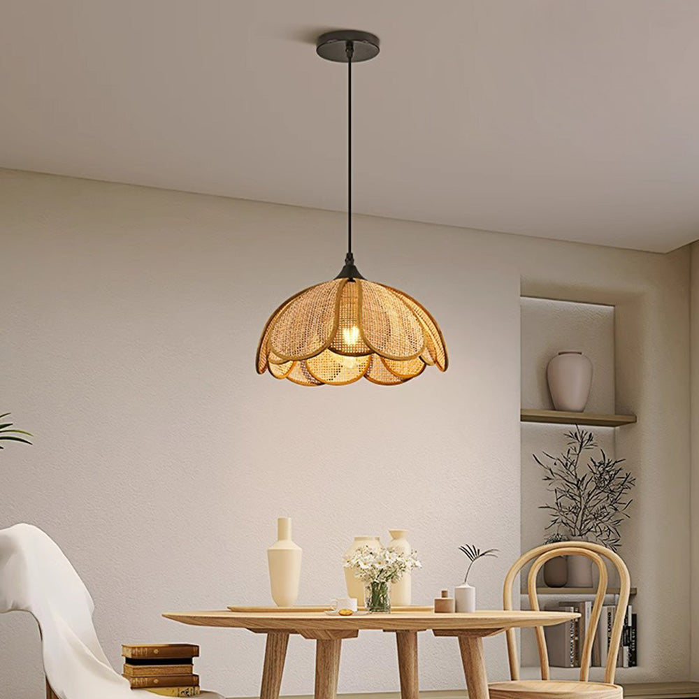 Simple Rattan Design Living Room Pendant Light