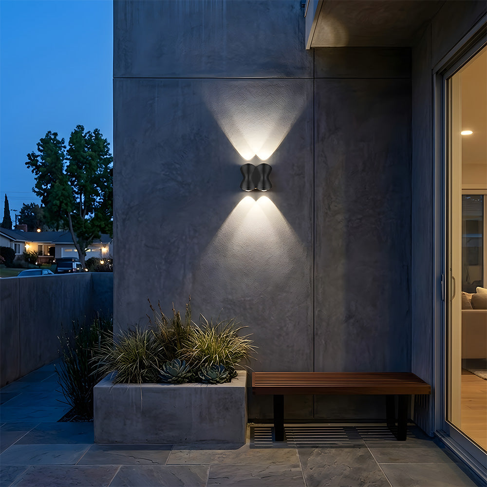 Modern Outdoor LED Up and Down Wall Lights for Garage Patio
