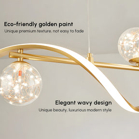 Modern Pendant Lights LED Linear Kitchen Island Lighting