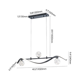Modern Pendant Lights LED Linear Kitchen Island Lighting
