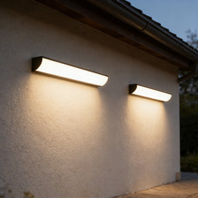 Set of 2 Minimalist Outdoor Waterproof LED Wall Light