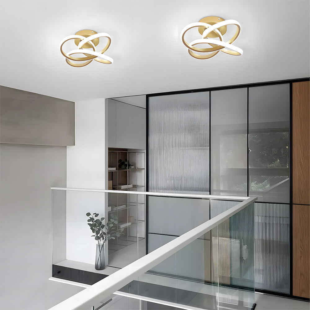 Modern LED Semi Flush Ceiling Lights for Hallway, Living Room, Bedroom