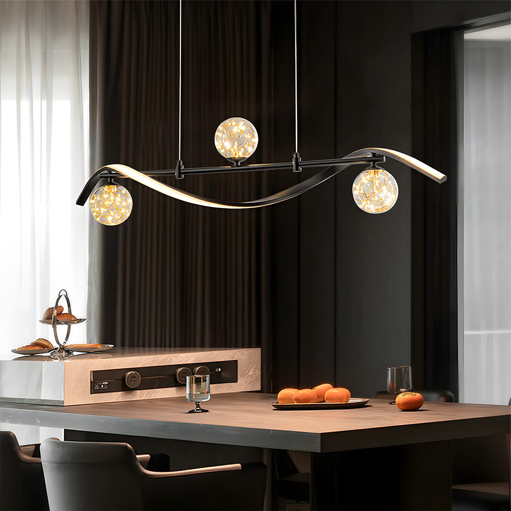 Modern Pendant Lights LED Linear Kitchen Island Lighting