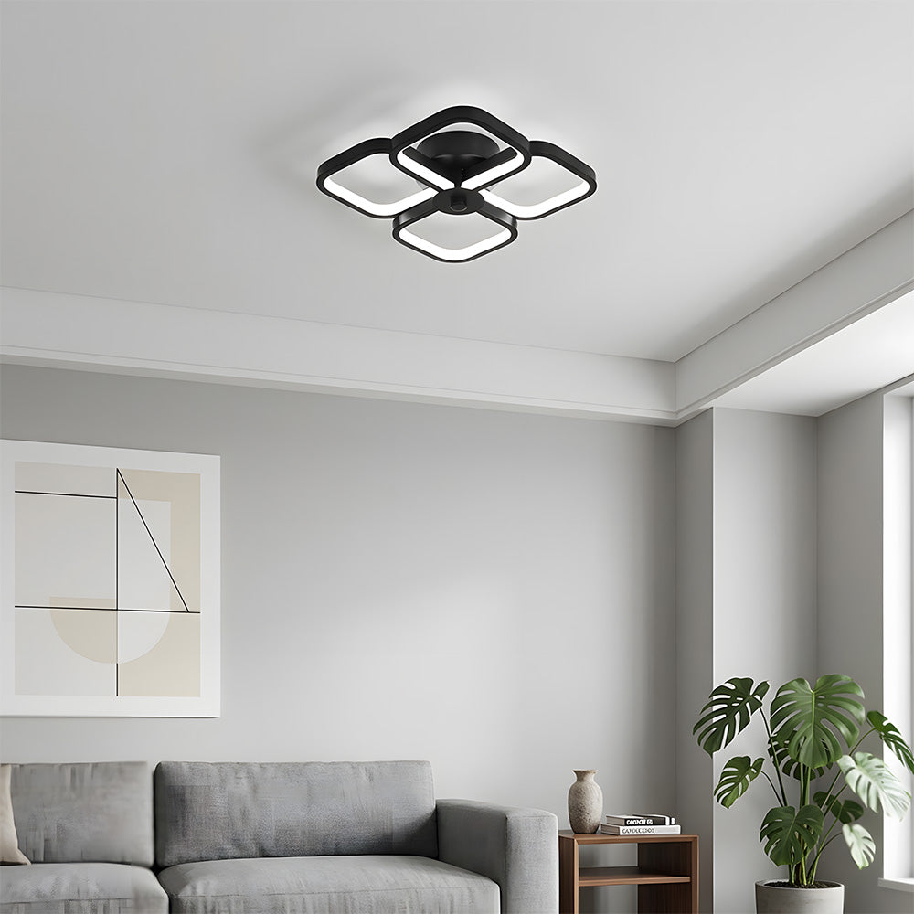 Contemporary LED Flush Mount Acrylic Ceiling Lights for Bedroom