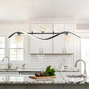 Modern Pendant Lights LED Linear Kitchen Island Lighting