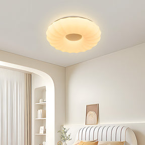 Simplistic Residential Cream Flush Mount LED Ceiling Lights