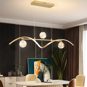 Modern Pendant Lights LED Linear Kitchen Island Lighting