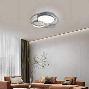 Design Circular Flush Mount LED Bedroom Ceiling Light