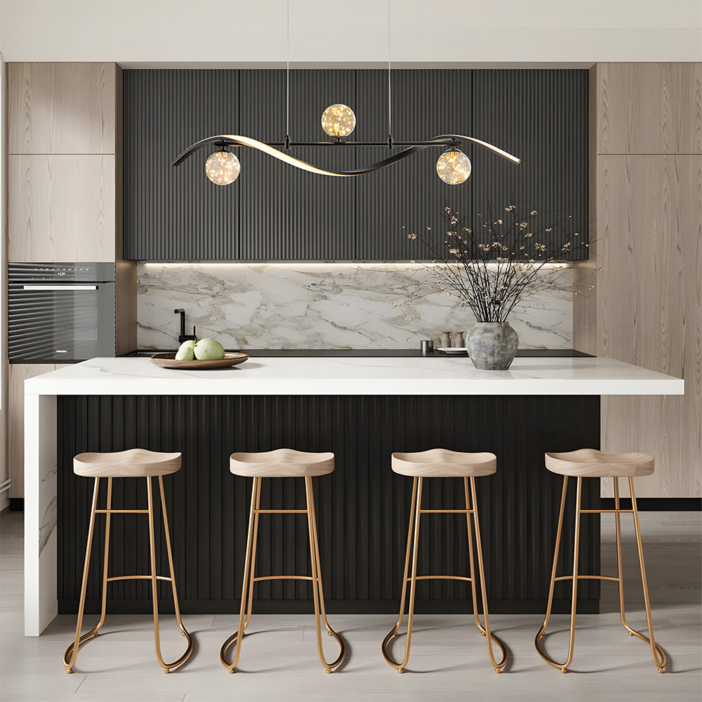 Modern Pendant Lights LED Linear Kitchen Island Lighting