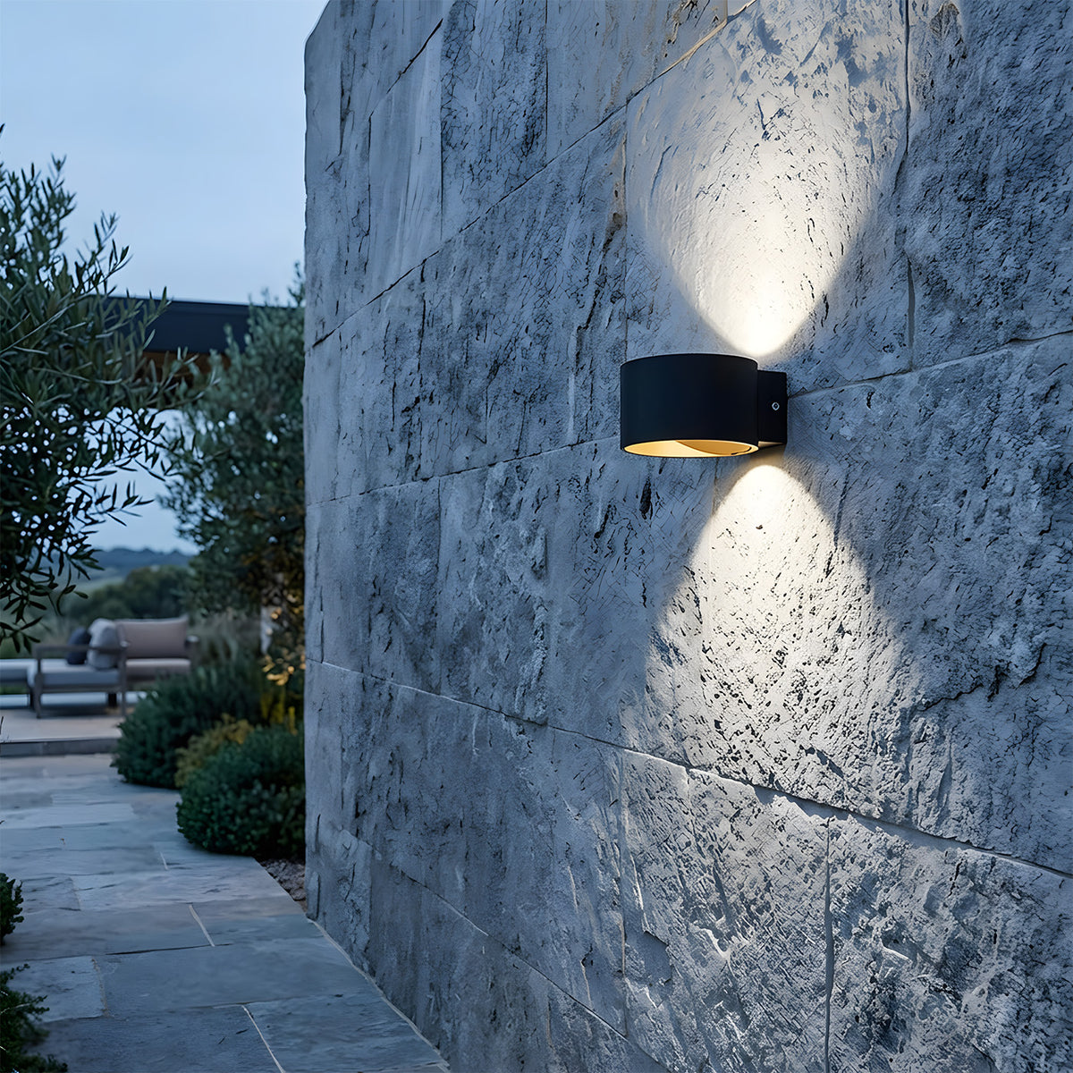 Modern Up and Down Aluminium LED Outdoor Wall Lights for Patio Entryway