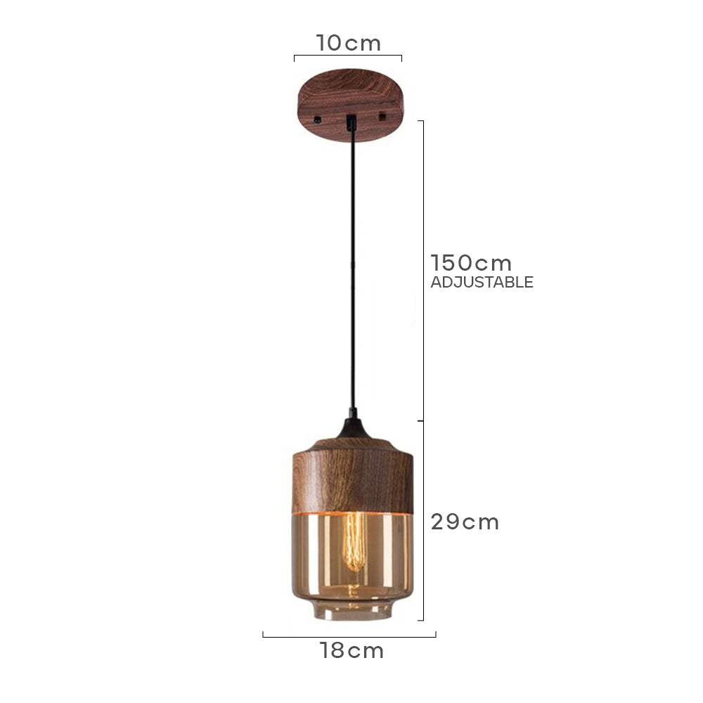 Retro Brown Organic Dining Room Pendant Lights