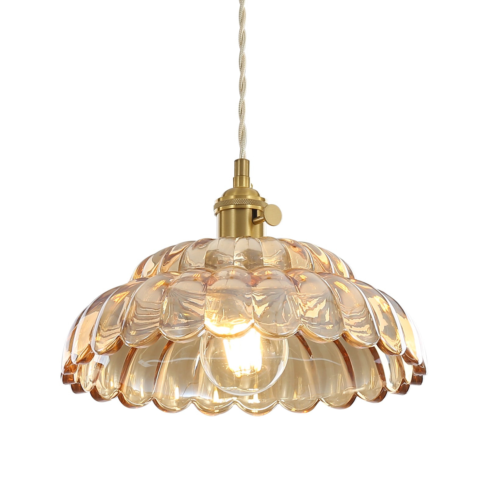 Modern Copper Glass Pendant Lights