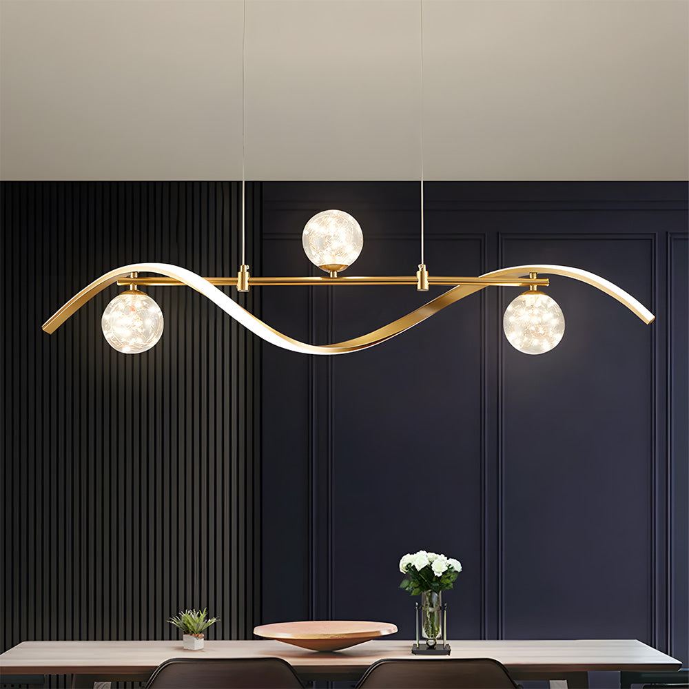 Modern Pendant Lights LED Linear Kitchen Island Lighting