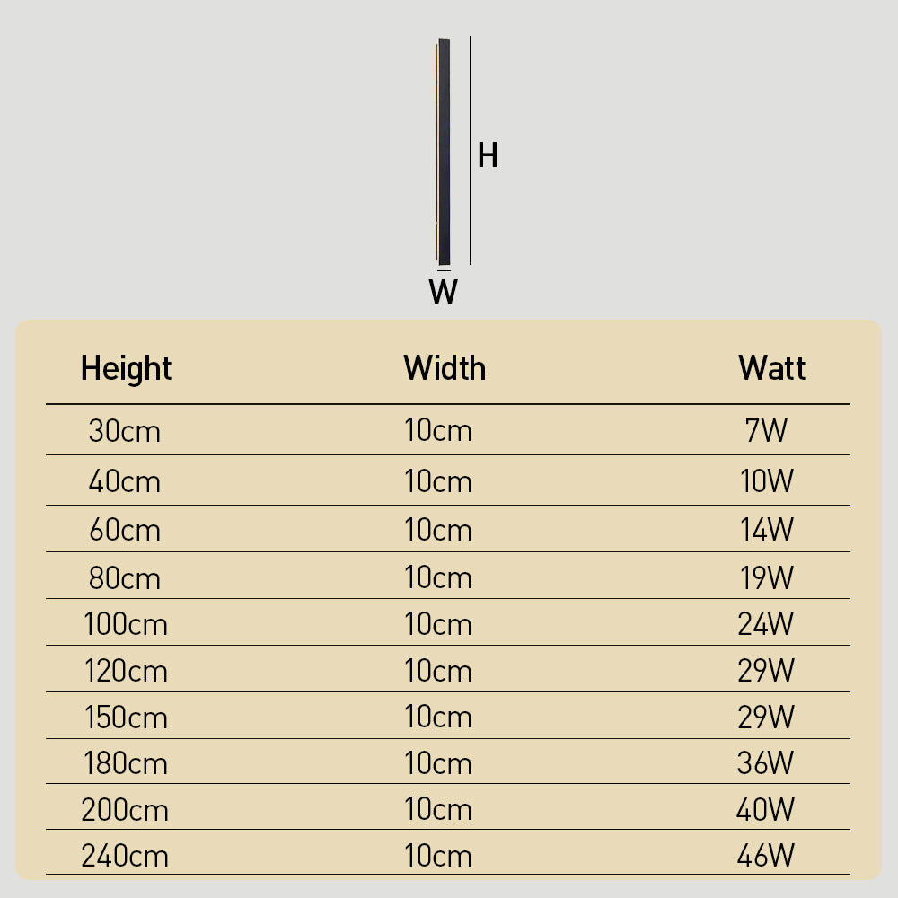 Modern Minimalist Waterproof Outdoor Linear Wall Lamp for Porch