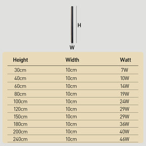 Modern Minimalist Waterproof Outdoor Linear Wall Lamp for Porch
