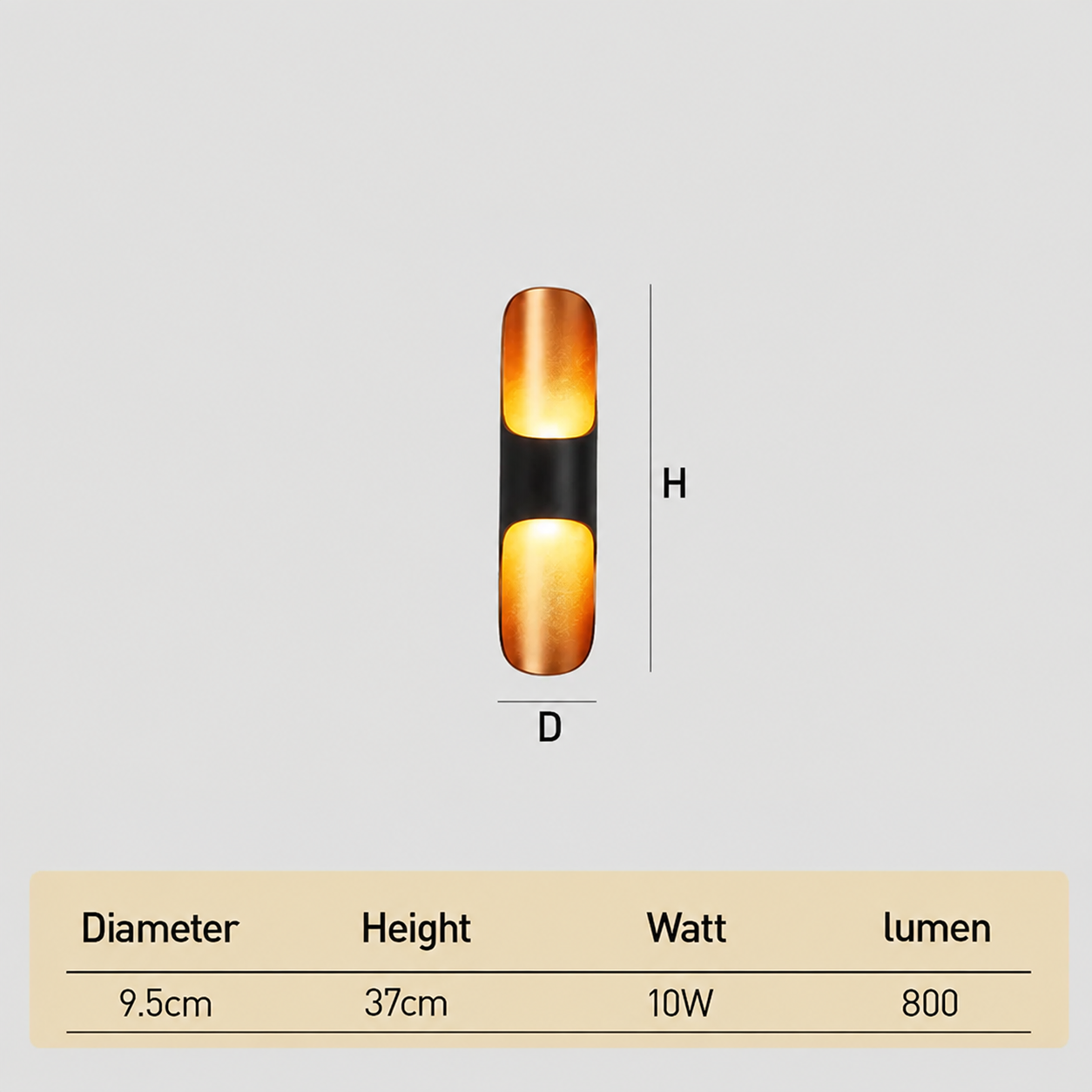 Up and down IP65 Aluminium LED Outdoor Wall Lights for Porch