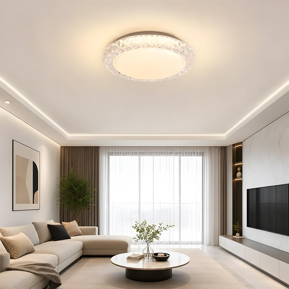 Acrylic Iron Dimmable LED Flush Mount Ceiling Lights for Living room