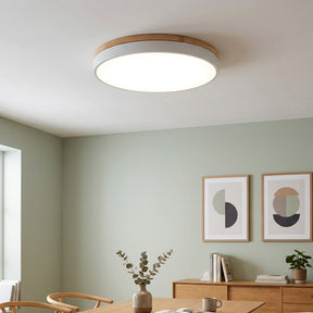 Aria Wood Flush Mount Ceiling Lamp