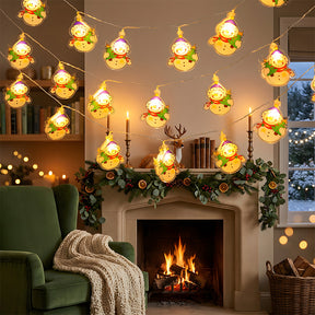 Indoor Decor Father Christmas Battery Powered String Lights