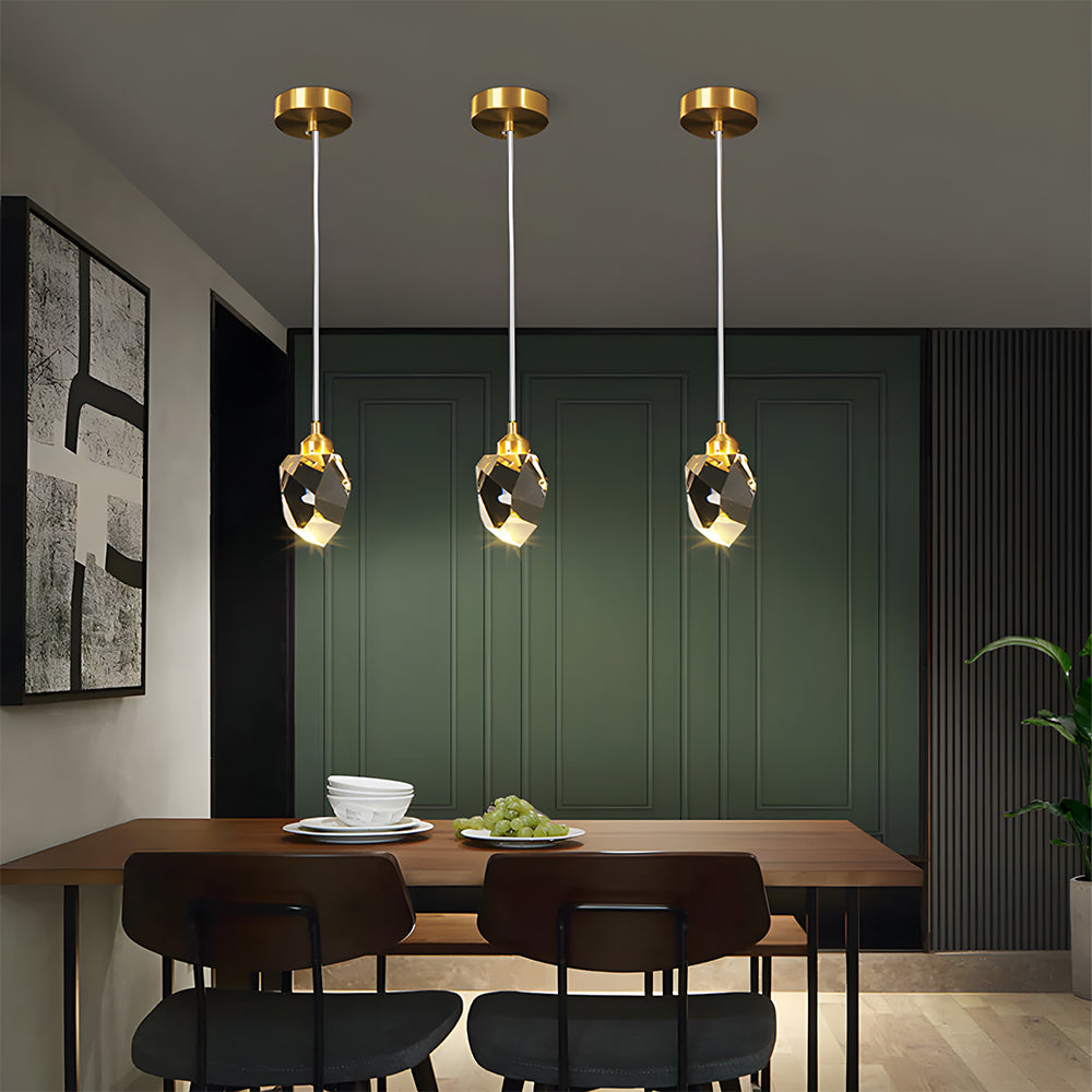 Creative Modern Crystal Gold Raindrop Chandelier