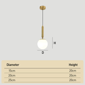 Modern Glass Pendant Light, Kitchen Dining Room Hanging Lampshade