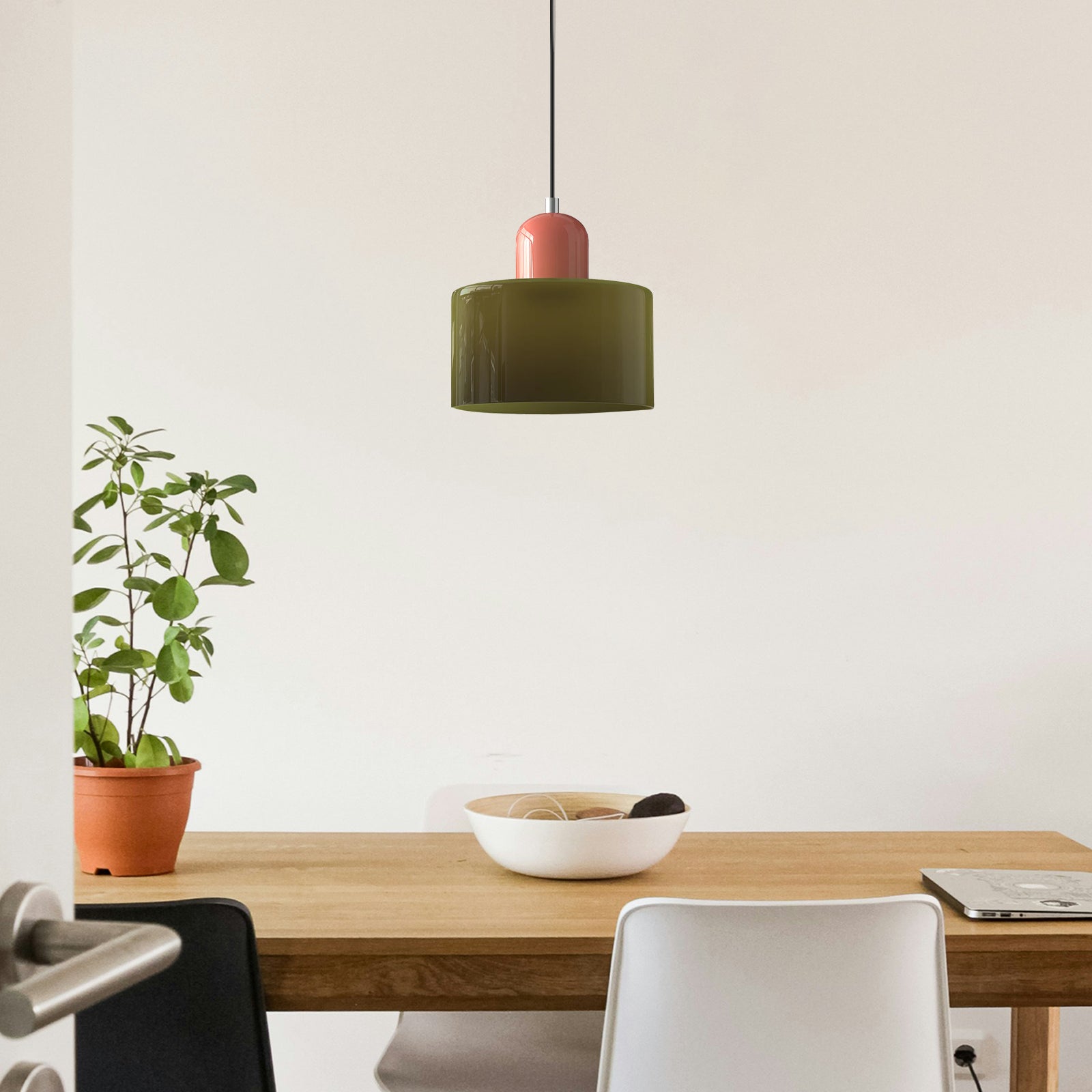 Bauhaus Small Glass Art Pendant Light For Kitchen Island