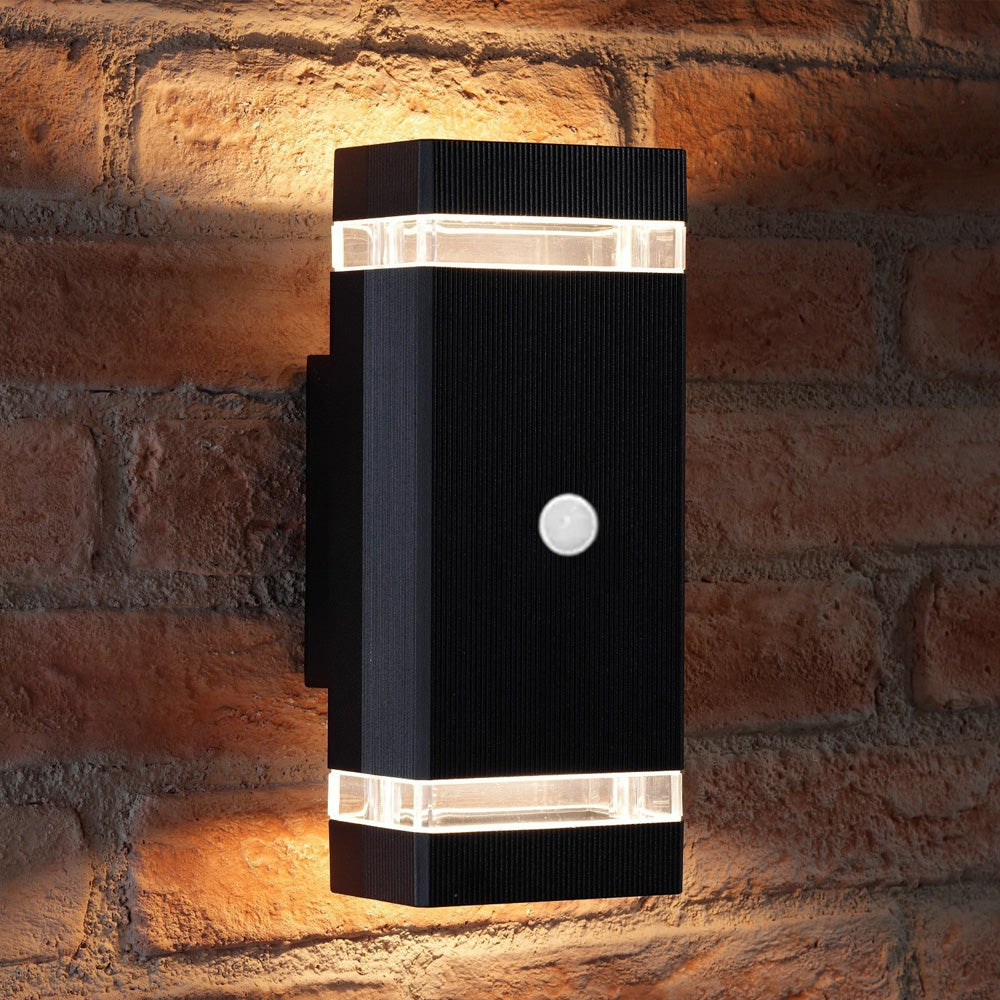 Modern Layered Outdoor Wall Lights with Optional PIR Sensor for Porch Patio