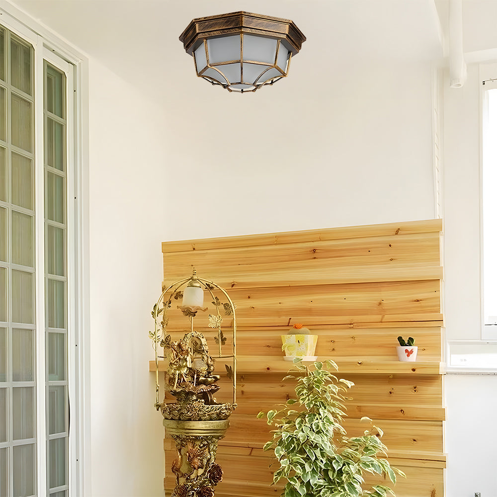 IP65 Outdoor Rustic Ceiling Light Suitable for both wall and ceiling mounting