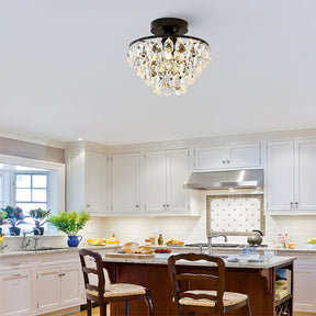 Crystal Semi Flush Mount Ceiling Lights for Hallway
