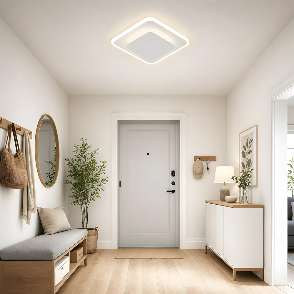 Modern Acrylic Iron LED Flush Mount Ceiling Lights for Bedroom