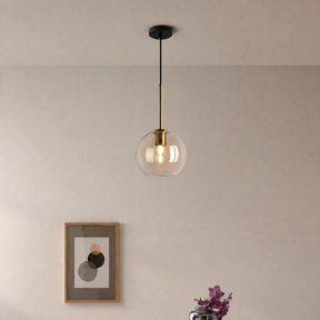 Vintage Glass Globe Shade Pendant Light Fixtures