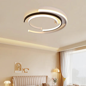 Minimalist black round flush ceiling lights for Living room Bedroom Hallway