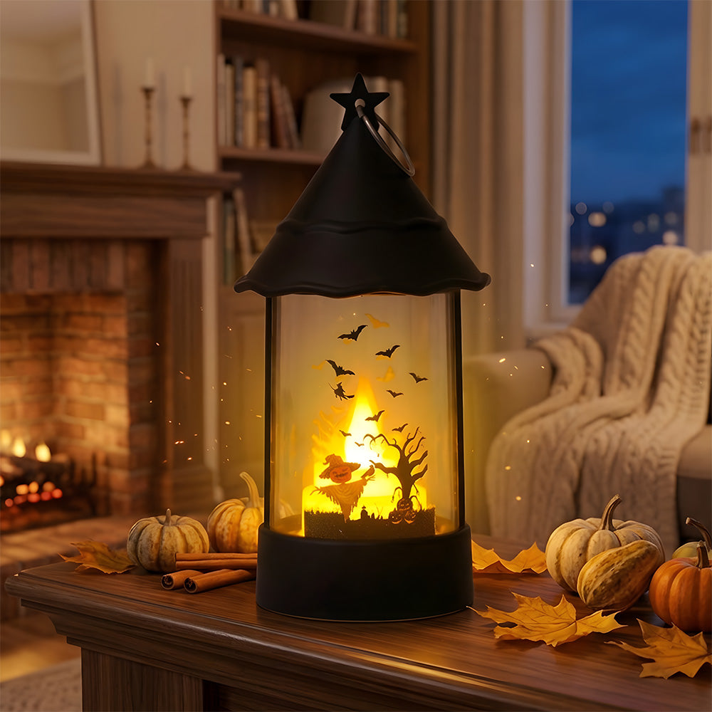 Halloween Indoor Decorations Castle Ghost LED Table Lamp for Night Party