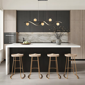 Modern Pendant Lights LED Linear Kitchen Island Lighting