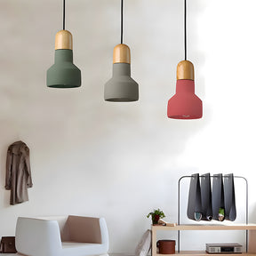 Minimalist Colorful Cement Pendant Lights For Living Room