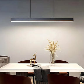 Minimalist One-line Long LED Dining Room Pendant Lights