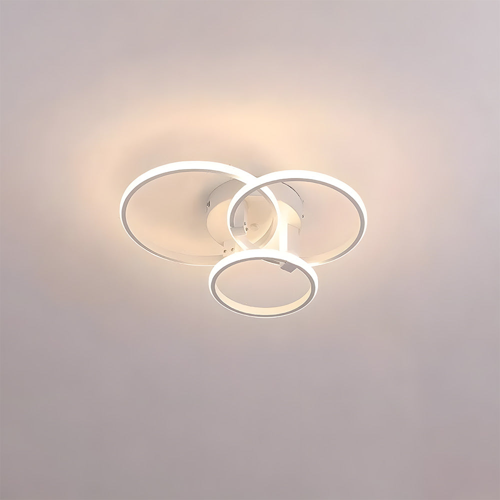 Unique Design Circle Rings Metal LED Ceiling Light