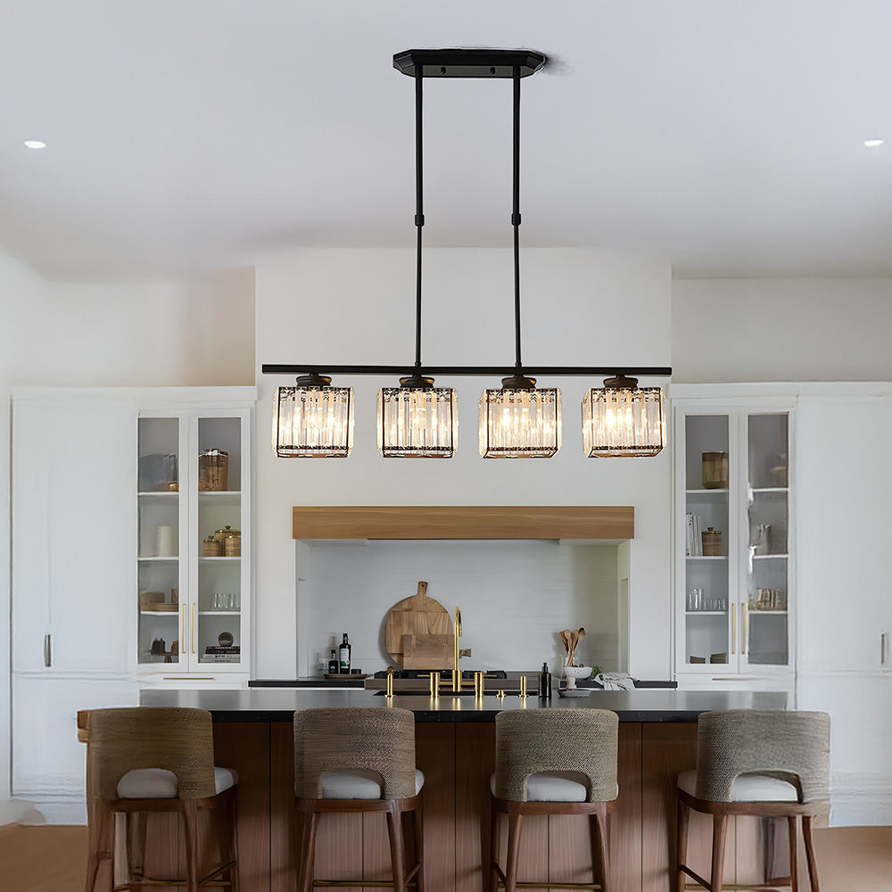 Modern Art Deco Glass Kitchen Island Lamps