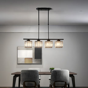 Nordic Multi-Head Designer Long Glass Island Lamps