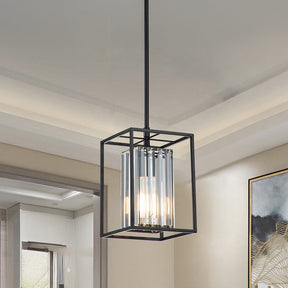 Contemporary Industrial Glass Pendant Light For Dining Room