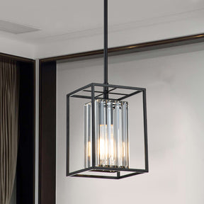 Contemporary Industrial Glass Pendant Light For Dining Room