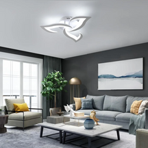 Nova Art Deco White LED Ceiling Lights