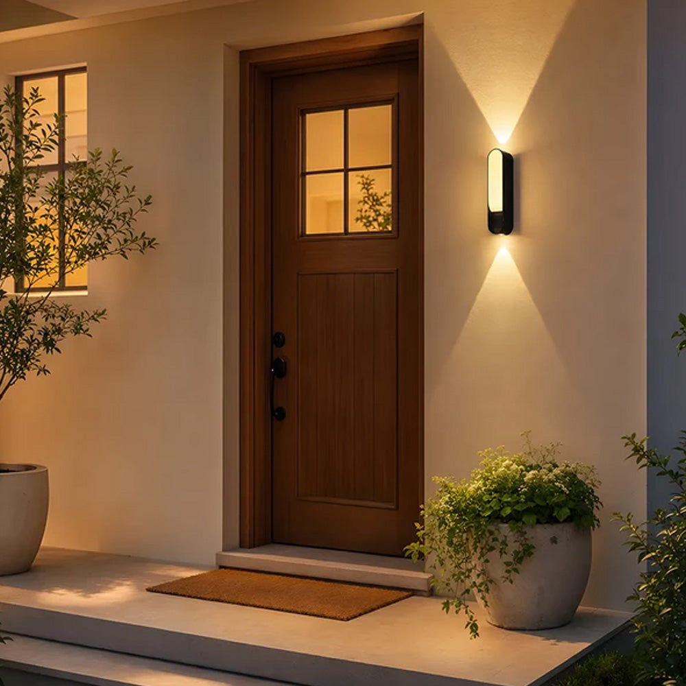 Up and Down Motion Sensor Aluminium Outdoor Wall Lights for Doorways